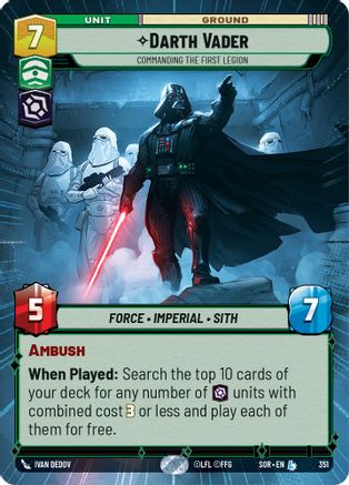 Darth Vader - Commanding the First Legion (Hyperspace) (351) [Spark of Rebellion] Foil