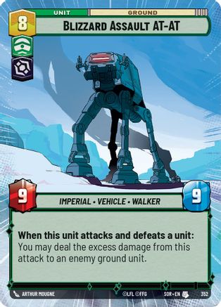 Blizzard Assault AT-AT (Hyperspace) (352) [Spark of Rebellion] Foil
