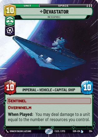 Devastator - Inescapable (Hyperspace) (354) [Spark of Rebellion] Foil
