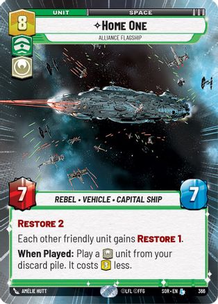 Home One - Alliance Flagship (Hyperspace) (366) [Spark of Rebellion] Foil