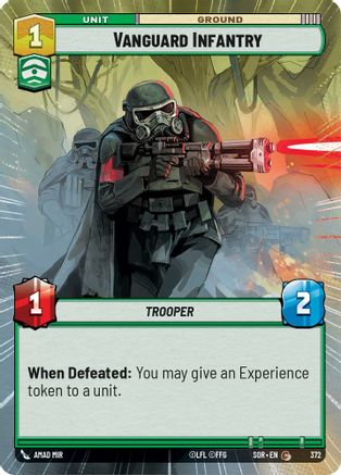 Vanguard Infantry (Hyperspace) (372) [Spark of Rebellion] Foil