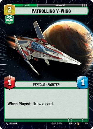 Patrolling V-Wing (Hyperspace) (375) [Spark of Rebellion] Foil