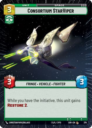 Consortium StarViper (Hyperspace) (376) [Spark of Rebellion] Foil