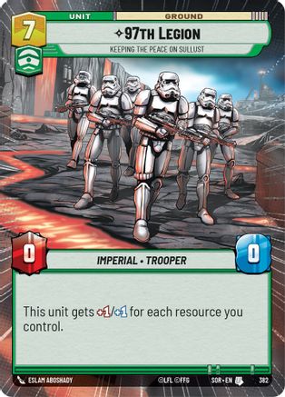 97th Legion - Keeping the Peace on Sullust (Hyperspace) (382) [Spark of Rebellion] Foil