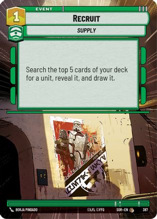 Recruit (Hyperspace) (387) [Spark of Rebellion] Foil