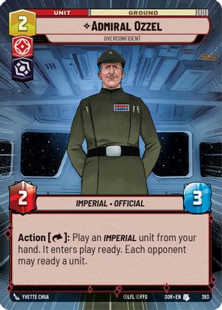 Admiral Ozzel - Overconfident (Hyperspace) (393) [Spark of Rebellion] Foil
