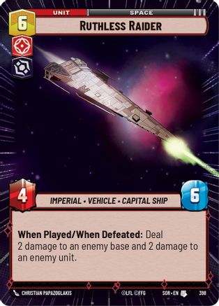 Ruthless Raider (Hyperspace) (398) [Spark of Rebellion] Foil