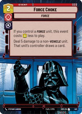 Force Choke (Hyperspace) (402) [Spark of Rebellion] Foil
