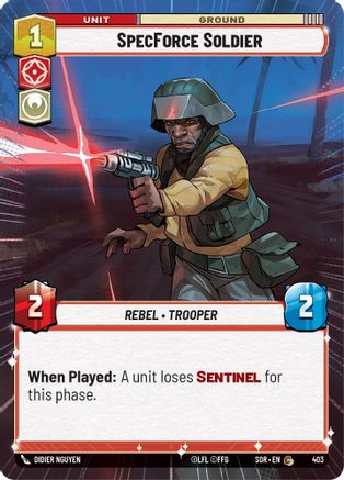 SpecForce Soldier (Hyperspace) (403) [Spark of Rebellion] Foil
