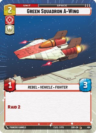 Green Squadron A-Wing (Hyperspace) (404) [Spark of Rebellion] Foil