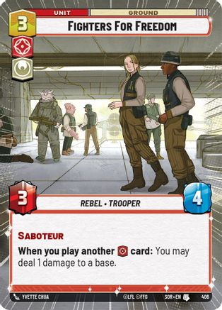 Fighters For Freedom (Hyperspace) (406) [Spark of Rebellion] Foil