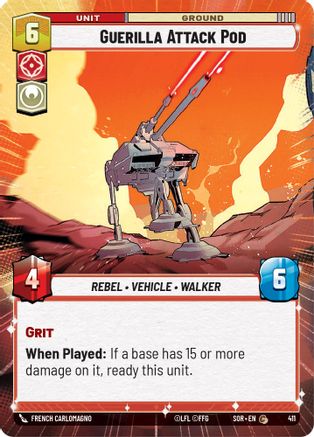 Guerilla Attack Pod (Hyperspace) (411) [Spark of Rebellion] Foil