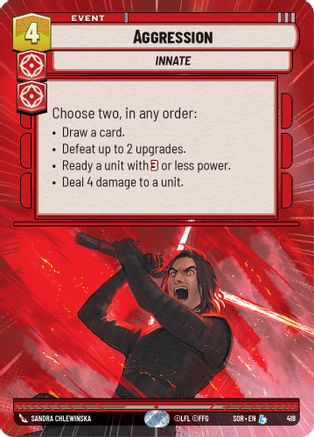 Aggression (Hyperspace) (418) [Spark of Rebellion] Foil
