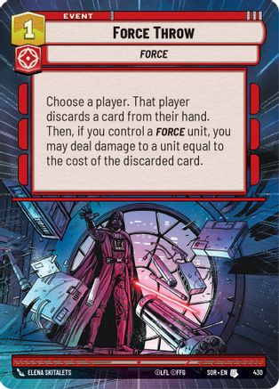 Force Throw (Hyperspace) (430) [Spark of Rebellion] Foil