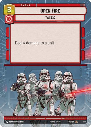 Open Fire (Hyperspace) (435) [Spark of Rebellion] Foil