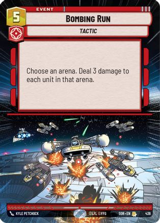 Bombing Run (Hyperspace) (436) [Spark of Rebellion] Foil