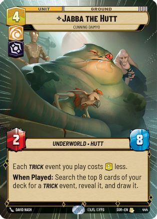 Jabba the Hutt - Cunning Daimyo (Hyperspace) (444) [Spark of Rebellion] Foil
