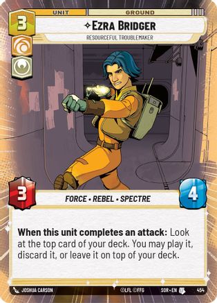 Ezra Bridger - Resourceful Troublemaker (Hyperspace) (454) [Spark of Rebellion] Foil