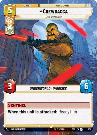 Chewbacca - Loyal Companion (Hyperspace) (458) [Spark of Rebellion] Foil