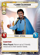 Lando Calrissian - Responsible Businessman (Hyperspace) (459) [Spark of Rebellion] Foil