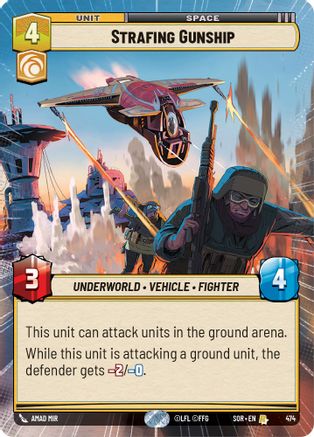 Strafing Gunship (Hyperspace) (474) [Spark of Rebellion] Foil