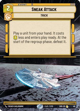 Sneak Attack (Hyperspace) (481) [Spark of Rebellion] Foil