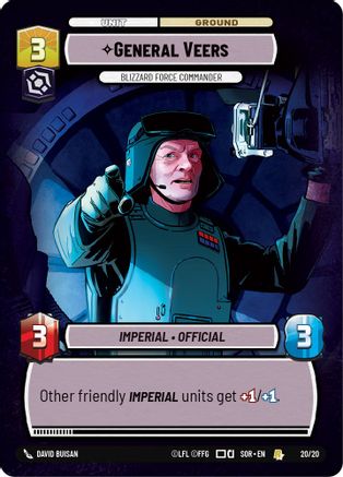 General Veers - Blizzard Force Commander (20/20) [Spark of Rebellion Weekly Play Promos] Foil