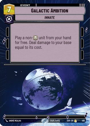 Galactic Ambition (Hyperspace) (495) [Spark of Rebellion] Foil