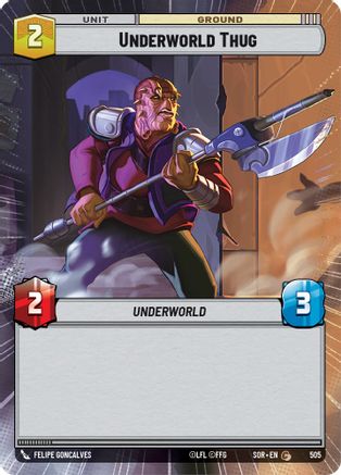 Underworld Thug (Hyperspace) (505) [Spark of Rebellion] Foil