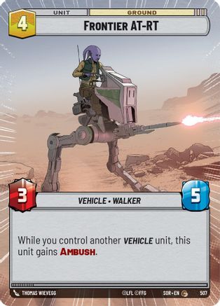 Frontier AT-RT (Hyperspace) (507) [Spark of Rebellion] Foil