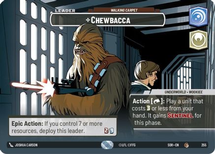 Chewbacca - Walking Carpet (Showcase) (255) [Spark of Rebellion] Foil