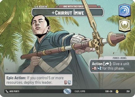 Chirrut Imwe - One With The Force (Showcase) (256) [Spark of Rebellion] Foil