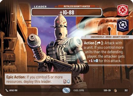 IG-88 - Ruthless Bounty Hunter (Showcase) (262) [Spark of Rebellion] Foil