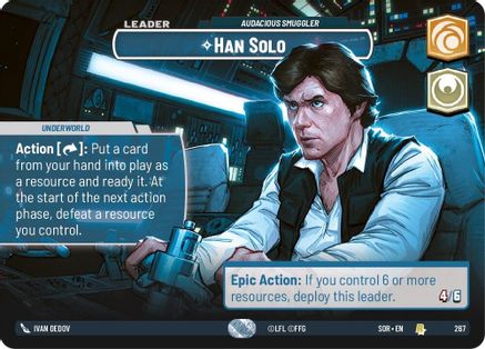 Han Solo - Audacious Smuggler (Showcase) (267) [Spark of Rebellion] Foil