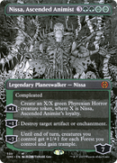 Nissa, Ascended Animist (ONE-339) [Phyrexia: All Will Be One]: (Showcase) (Borderless) Foil