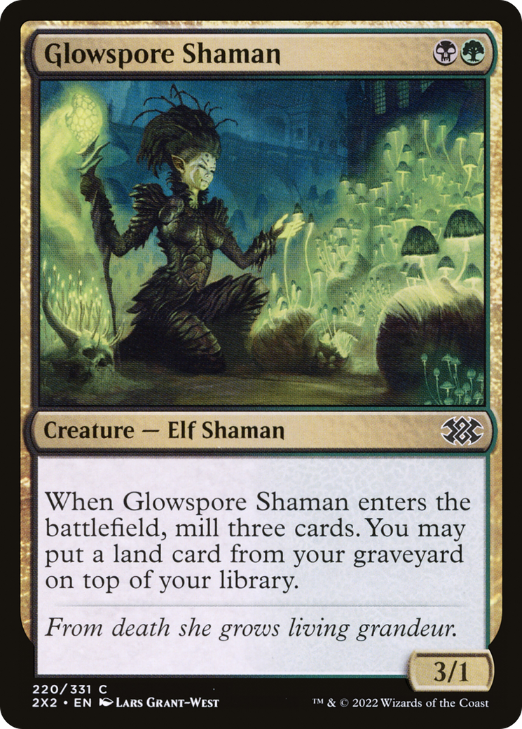 Glowspore Shaman (2X2-220) [Double Masters 2022]