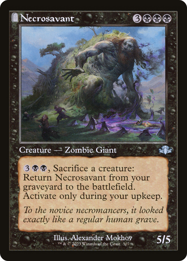 Necrosavant (DMR-307) [Dominaria Remastered]: (tombstone)