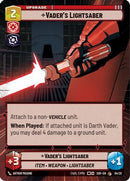 Vader's Lightsaber (Hyperspace) (04/20) [Spark of Rebellion Weekly Play Promos]