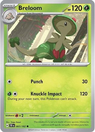Breloom 7 - [SV05 Temporal Forces] Reverse Holofoil