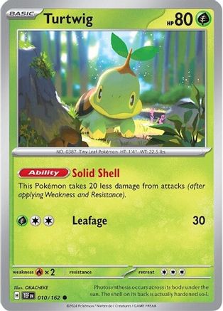 Turtwig 10 - [SV05 Temporal Forces] Reverse Holofoil
