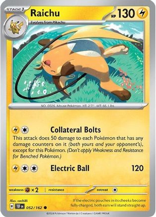 Raichu 52 - [SV05 Temporal Forces]