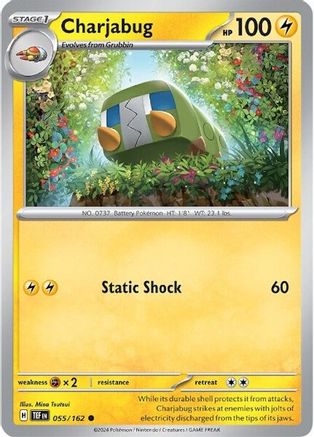 Charjabug - 055/162 55 - [SV05 Temporal Forces] Reverse Holofoil