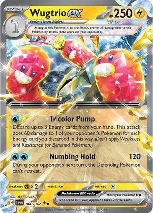 Wugtrio ex - 060/162 60 - [SV05 Temporal Forces] Holofoil