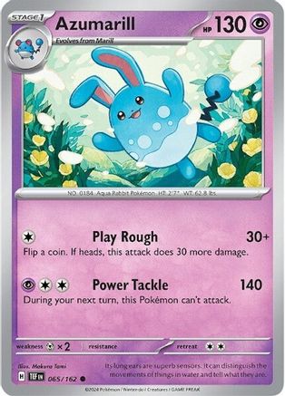 Azumarill 65 - [SV05 Temporal Forces] Reverse Holofoil