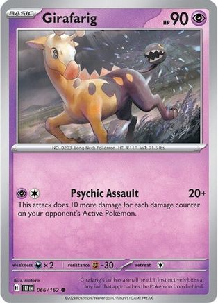 Girafarig 66 - [SV05 Temporal Forces] Reverse Holofoil