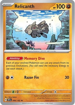 Relicanth - 084/162 84 - [SV05 Temporal Forces] Holofoil