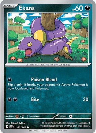 Ekans 100 - [SV05 Temporal Forces] Reverse Holofoil