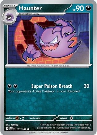 Haunter 103 - [SV05 Temporal Forces] Reverse Holofoil