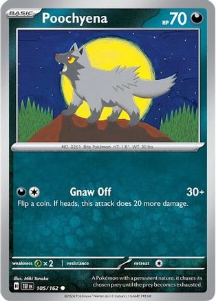 Poochyena 105 - [SV05 Temporal Forces] Reverse Holofoil