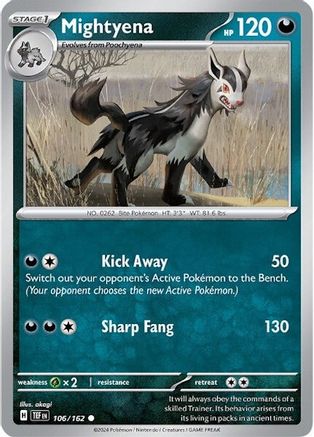Mightyena 106 - [SV05 Temporal Forces] Reverse Holofoil